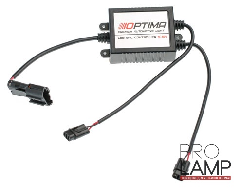 Дневные ходовые огни Universal Glide Black Small (DRL): Optima Premium DRL Universal Glide Black Small 4