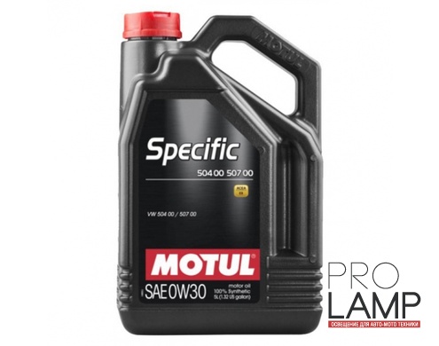 MOTUL Specific 504 00 / 507 00 0W-30 - 5 л.: 8f1ce241ff323cd022af56562061ac34