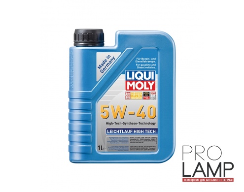 LIQUI MOLY Leichtlauf High Tech 5W-40 — НС-синтетическое моторное масло 1 л.: liqui moly leichtlauf high tech 5w 40 hc