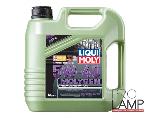 LIQUI MOLY Molygen New Generation 5W-40 — НС-синтетическое моторное масло 4 л.: liqui moly molygen new generation 5w 40