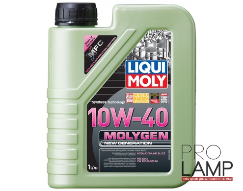 LIQUI MOLY Molygen New Generation 10W-40 — НС-синтетическое моторное масло 1 л.: liqui moly molygen new generation 10w