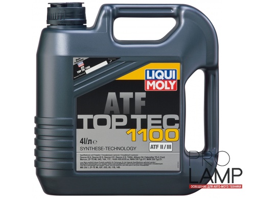 LIQUI MOLY Top Tec ATF 1100 — НС-синтетическое трансмиссионное масло для АКПП 4 л.: liqui moly top tec atf 1100 dlya