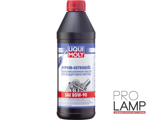 LIQUI MOLY Hypoid-Getriebeoil (GL-5) 80W-90 — Минеральное трансмиссионное масло 1 л. — общий вид