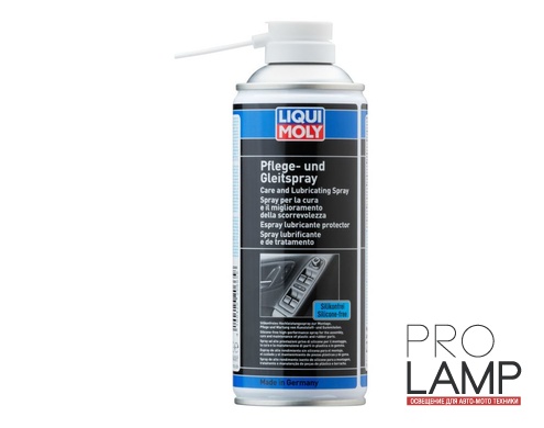 LIQUI MOLY Pflege-und Gleispray - Глянцевый спрей для ухода за пластмассами: glyantsevyy sprey dlya ukhoda za