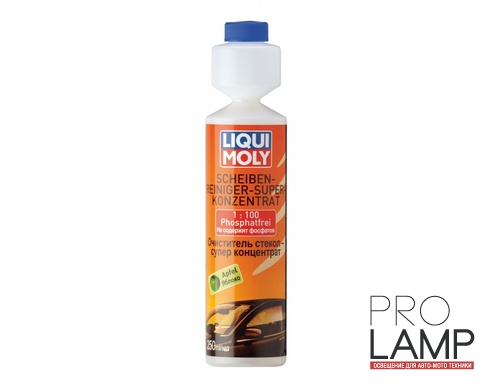 Для стекол, очиститель суперконцентрат (яблоко) 0.25 л.: liqui moly scheiben reiniger super dlya stekol super