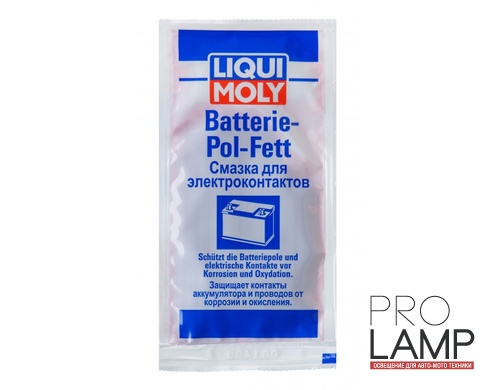 LIQUI MOLY Batterie-Pol-Fett — Смазка для электроконтактов 0.01 л.: smazka liqui moly batterie pol fett dlya
